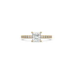 Lab Princess Cut Diamond Engagement Ring