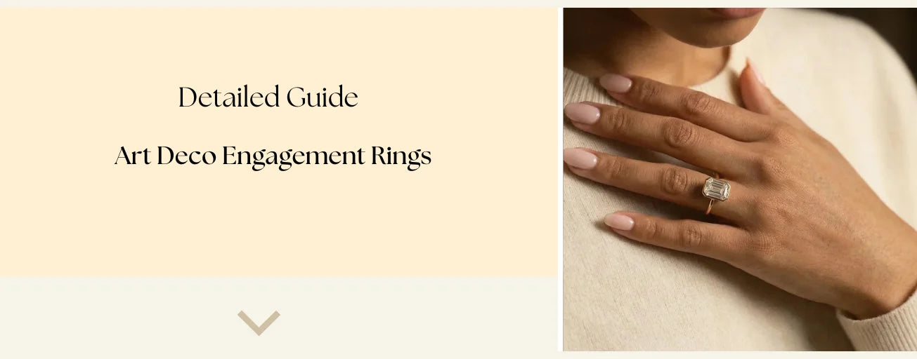 Art deco engagement rings