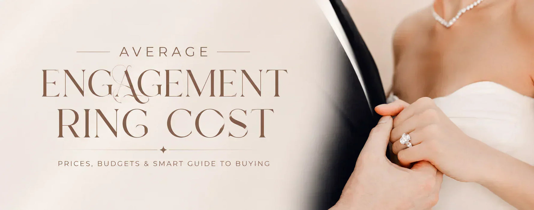 Average engagement ring cost comparison showing a solitaire diamond engagement ring and insights beyond the national average engagement ring price.