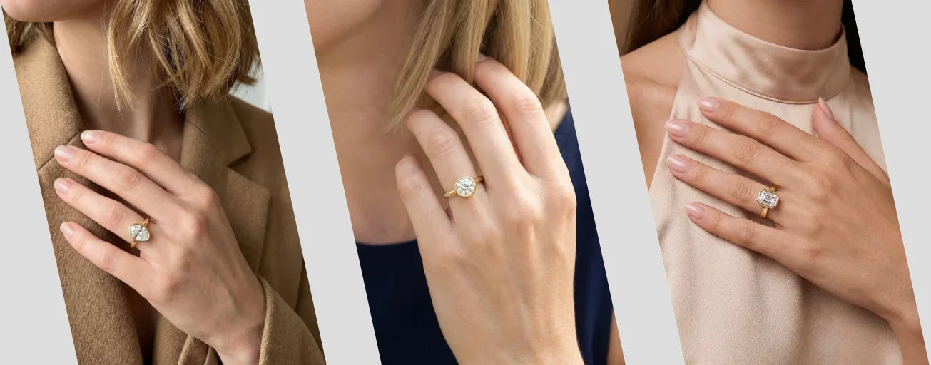 Bezel-Set Engagement Rings