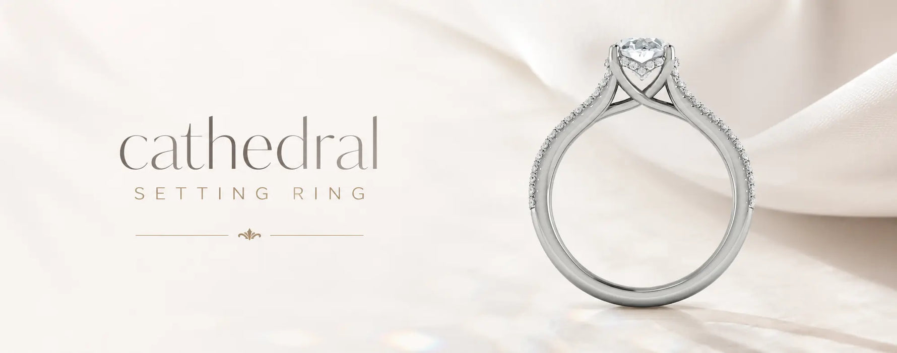 Cathedral setting ring