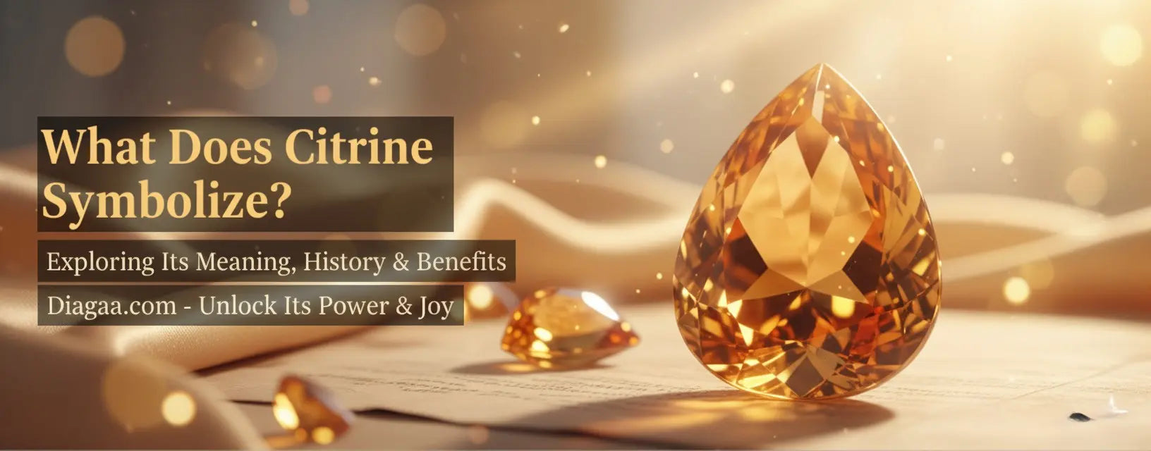 What does citrine symbolize?