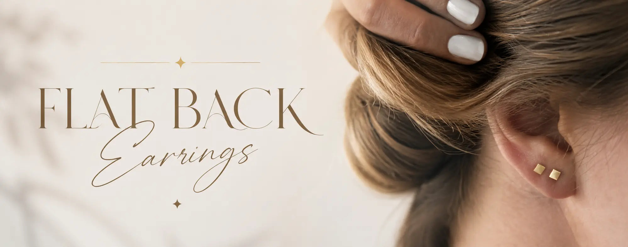 Flat Back Earrings