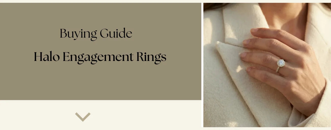 Halo engagement rings buing guide by Diagaam, roud halo engagement ring
