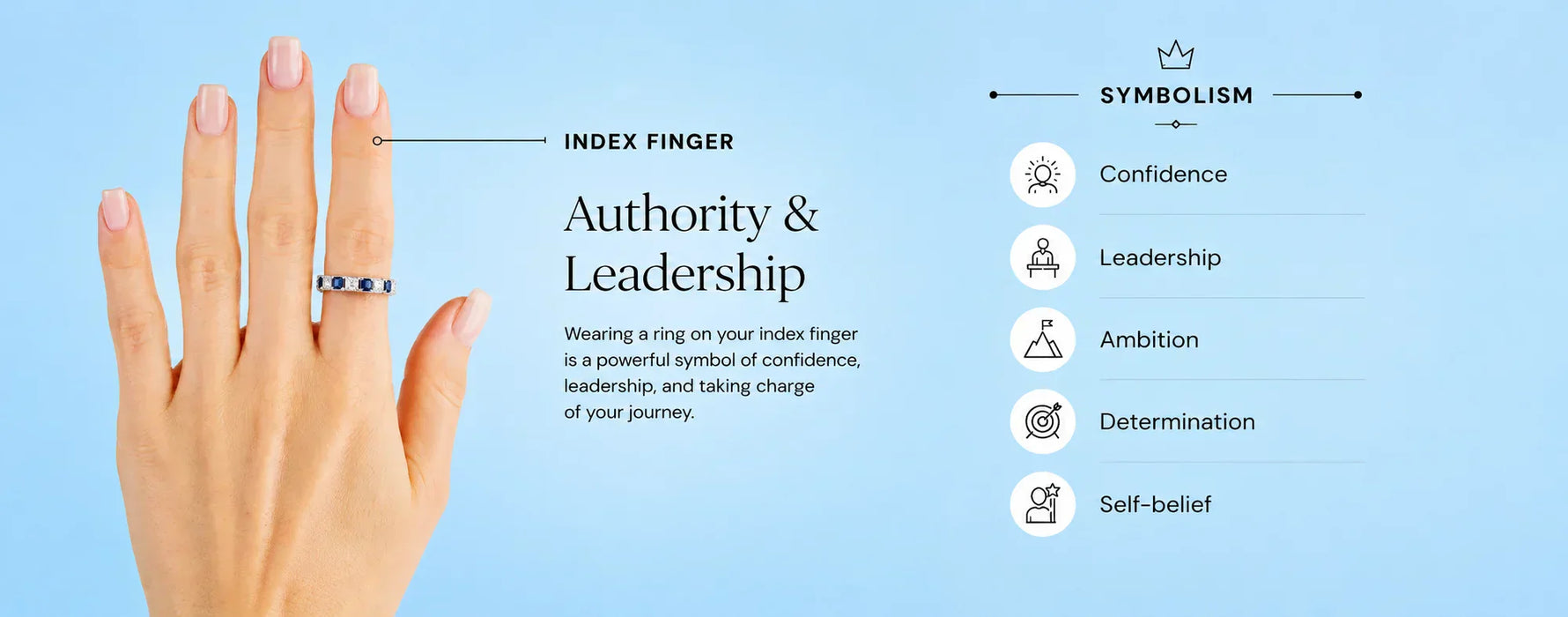 Index finger ring meaning