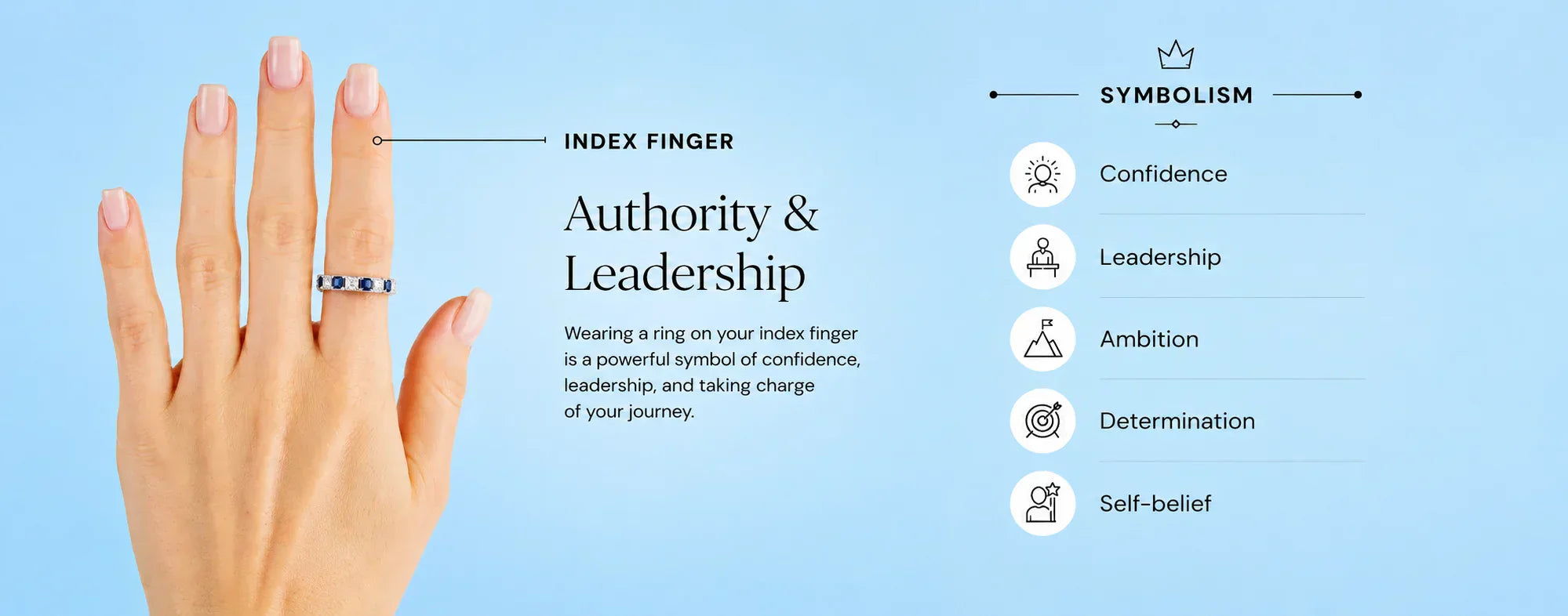 Index finger ring meaning