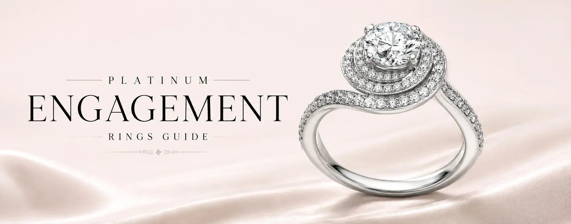 Luxury platinum engagement ring guide hero banner 