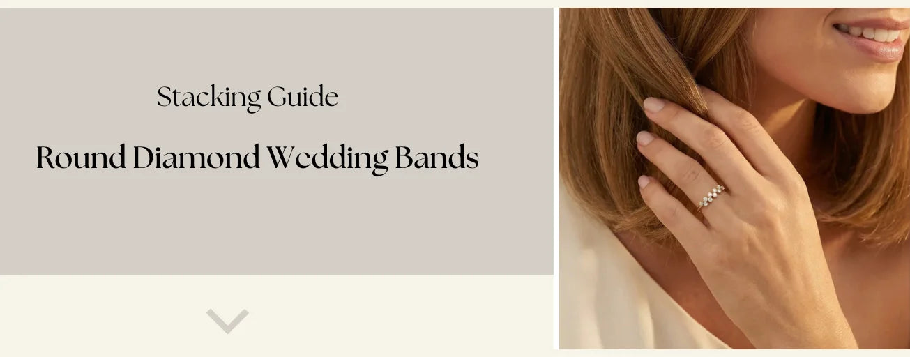 Round diamond wedding bands stcking guide, round diamond wedding band y Diagaa