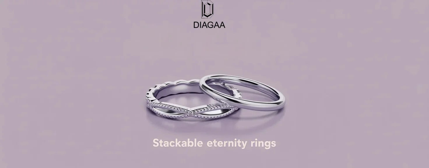 Stackable eternity rings