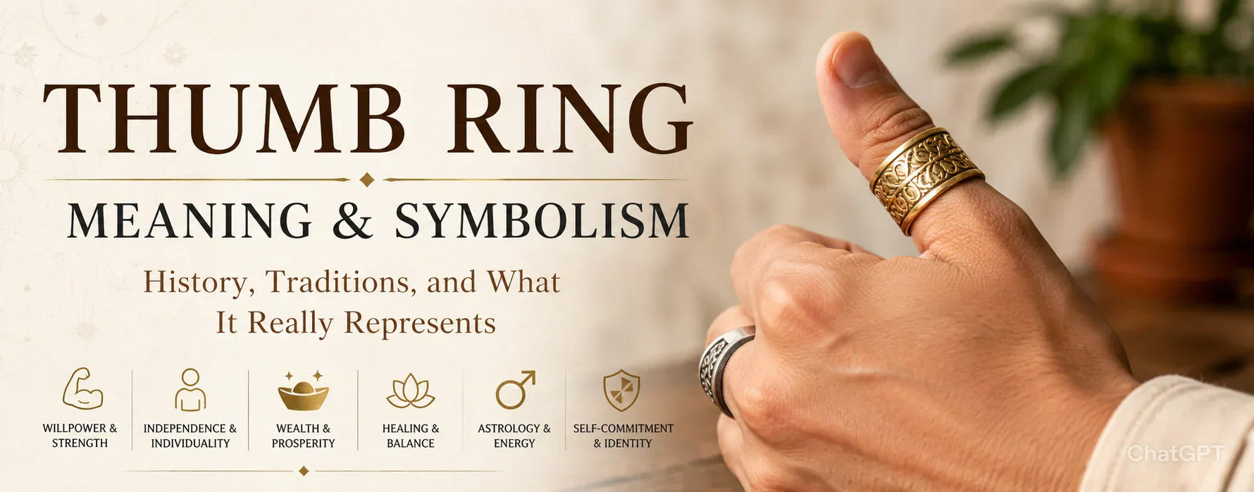 Meaning behind wearing a thumb ring