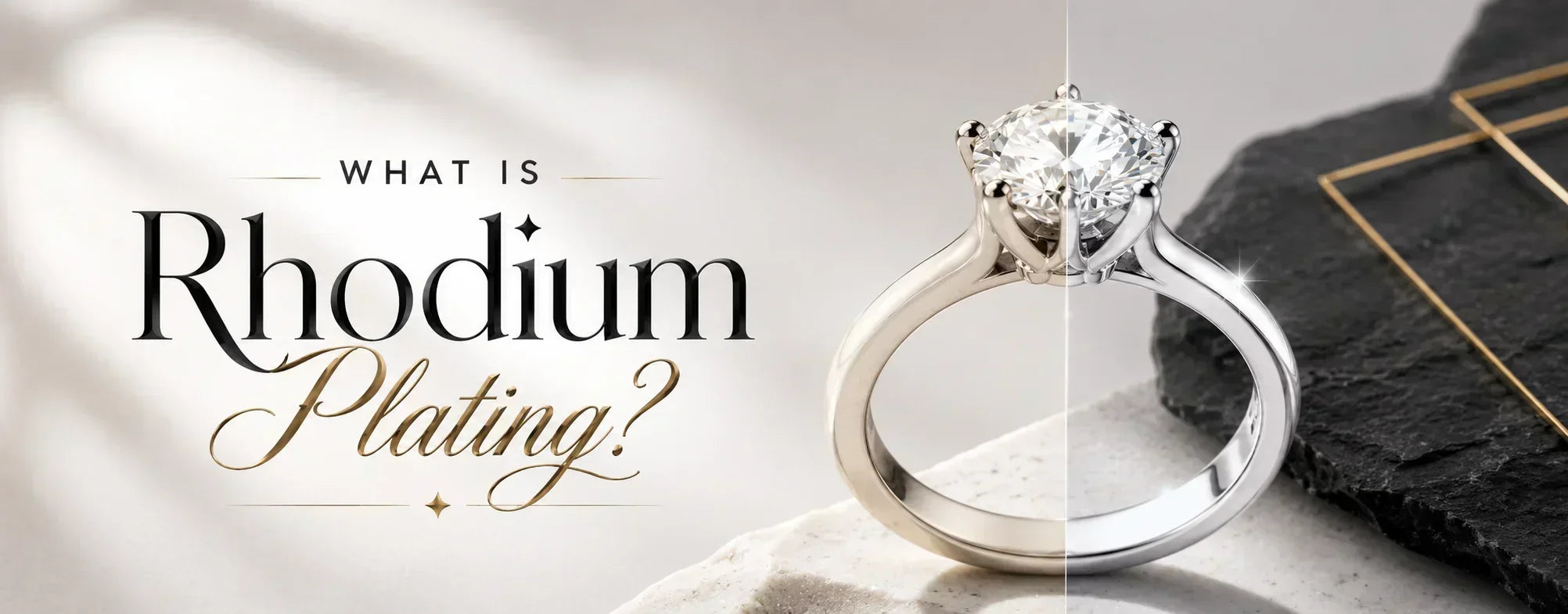 What is rhodium plating, rhoium plated white gold ring, white gold ring with out rhodium plating