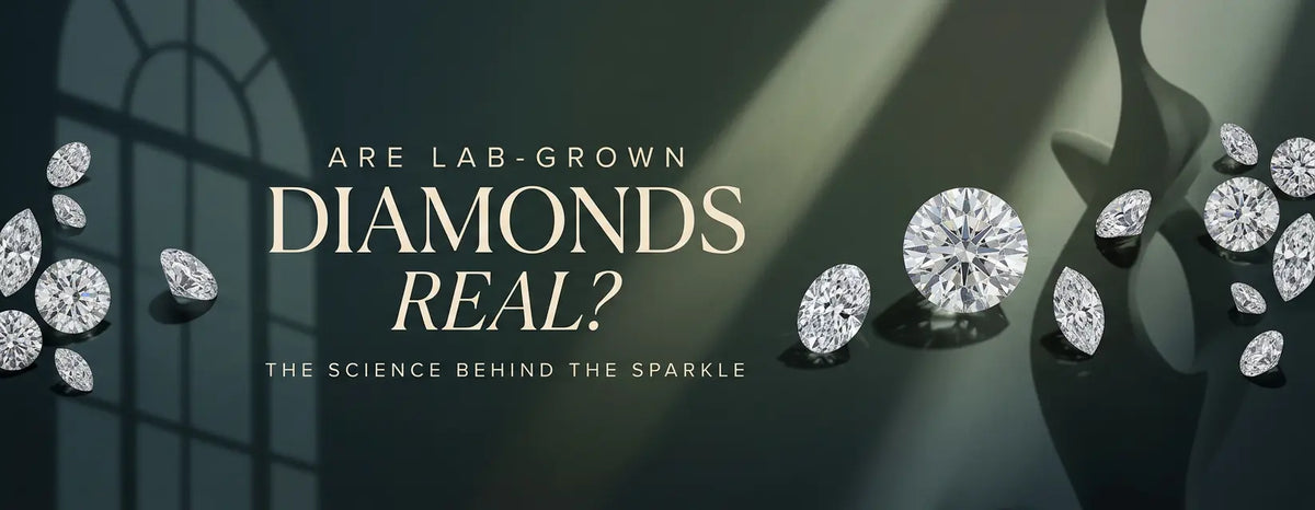 Loose diamonds in various cuts and sizes sparkle against a dark charcoal background, with metallic tweezers on the right. Dramatic lighting highlights the diamonds’ facets and brilliance, creating an elegant, luxury-jewelry aesthetic