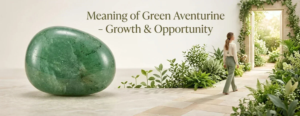 A green aventurine is the gemstone for growth and opportunities