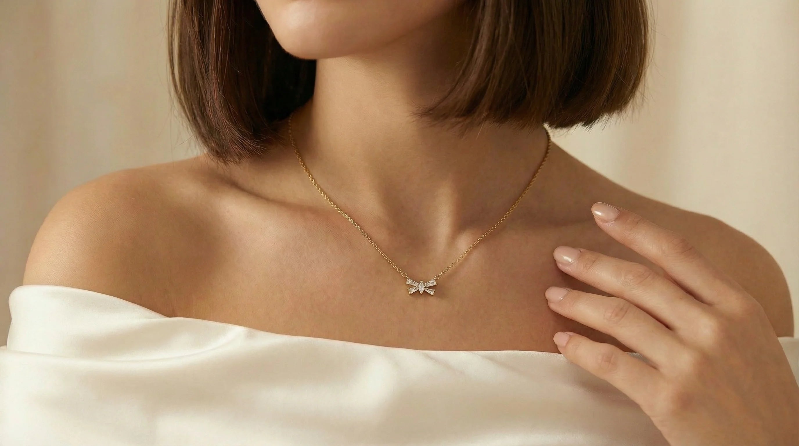 Baguette Diamond Necklaces