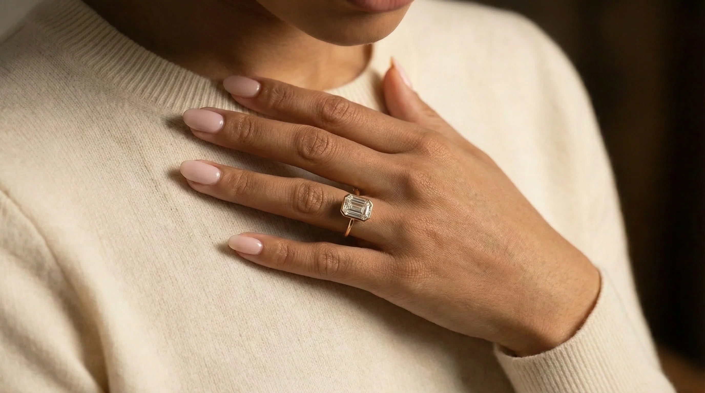 Bezel Set Engagement Rings