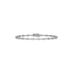 14K White Gold Round Diamond Tennis Bracelet