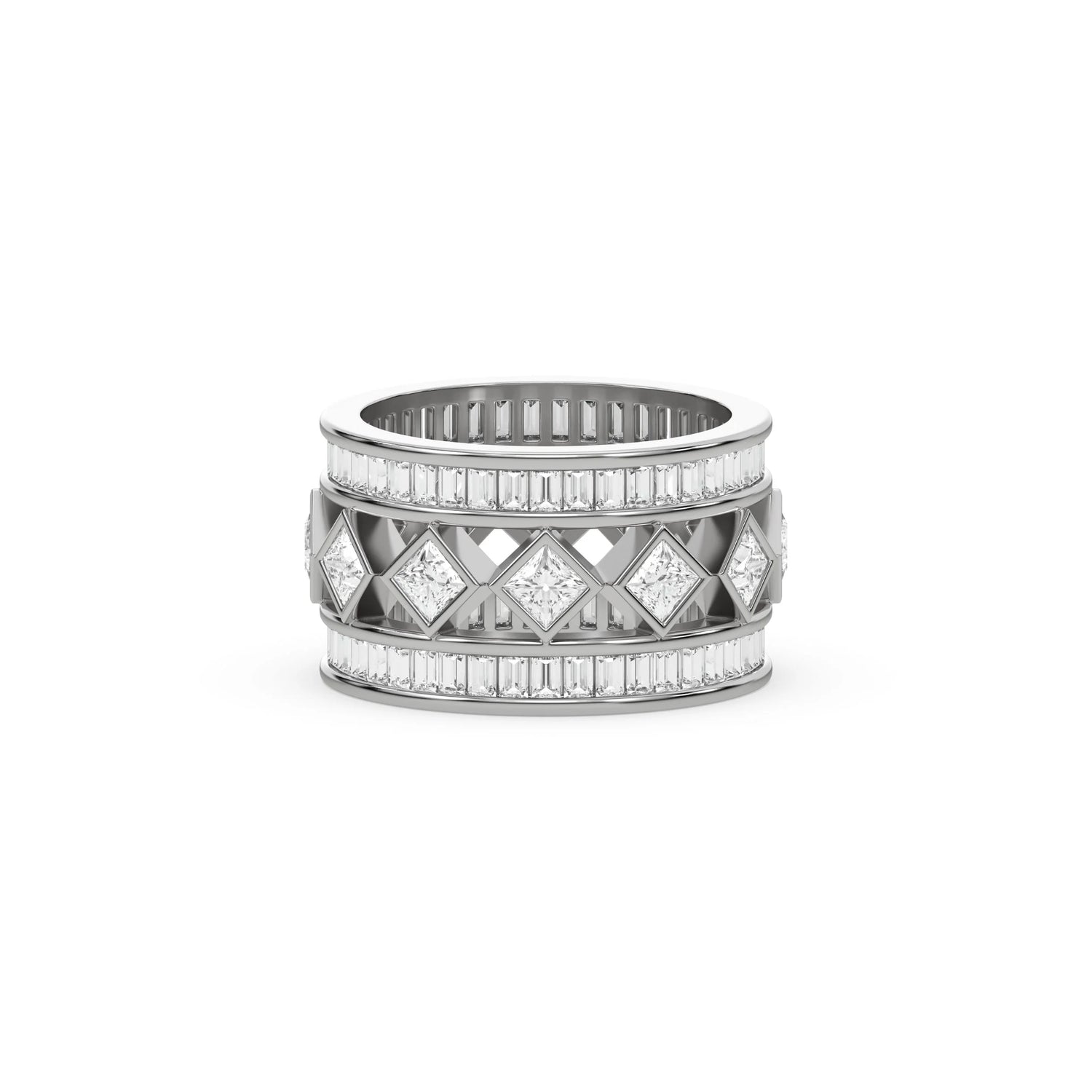 5.50 CT Lab Diamond Men's Eternity Rings