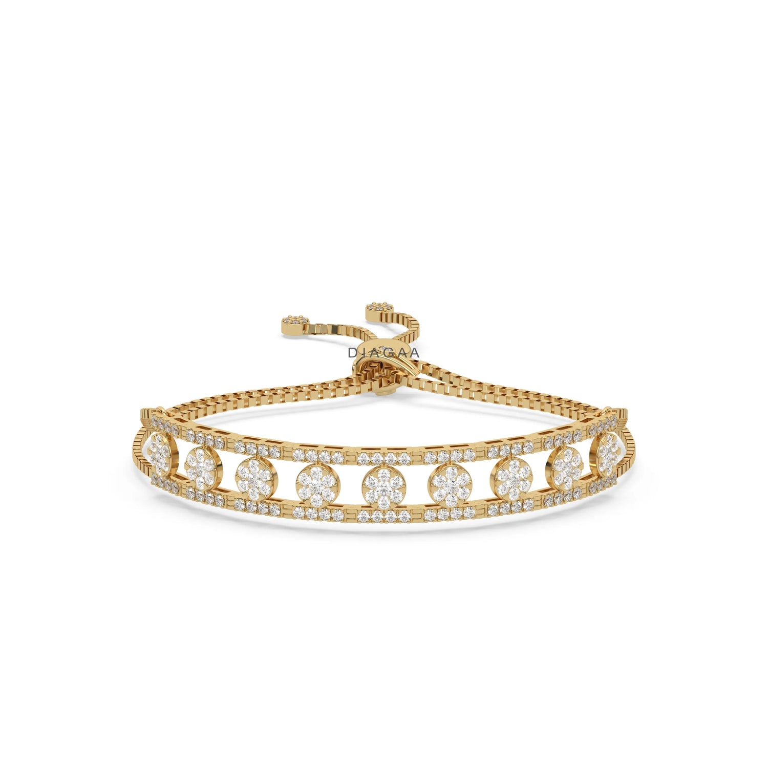 1.88 CT Round Lab Diamond Link Bracelet