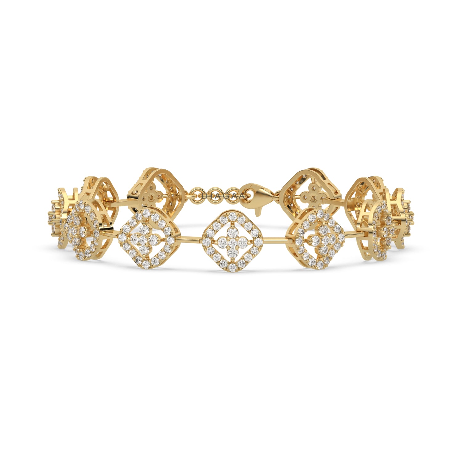 3.41 CT Lab Grown Diamond Link Bracelet