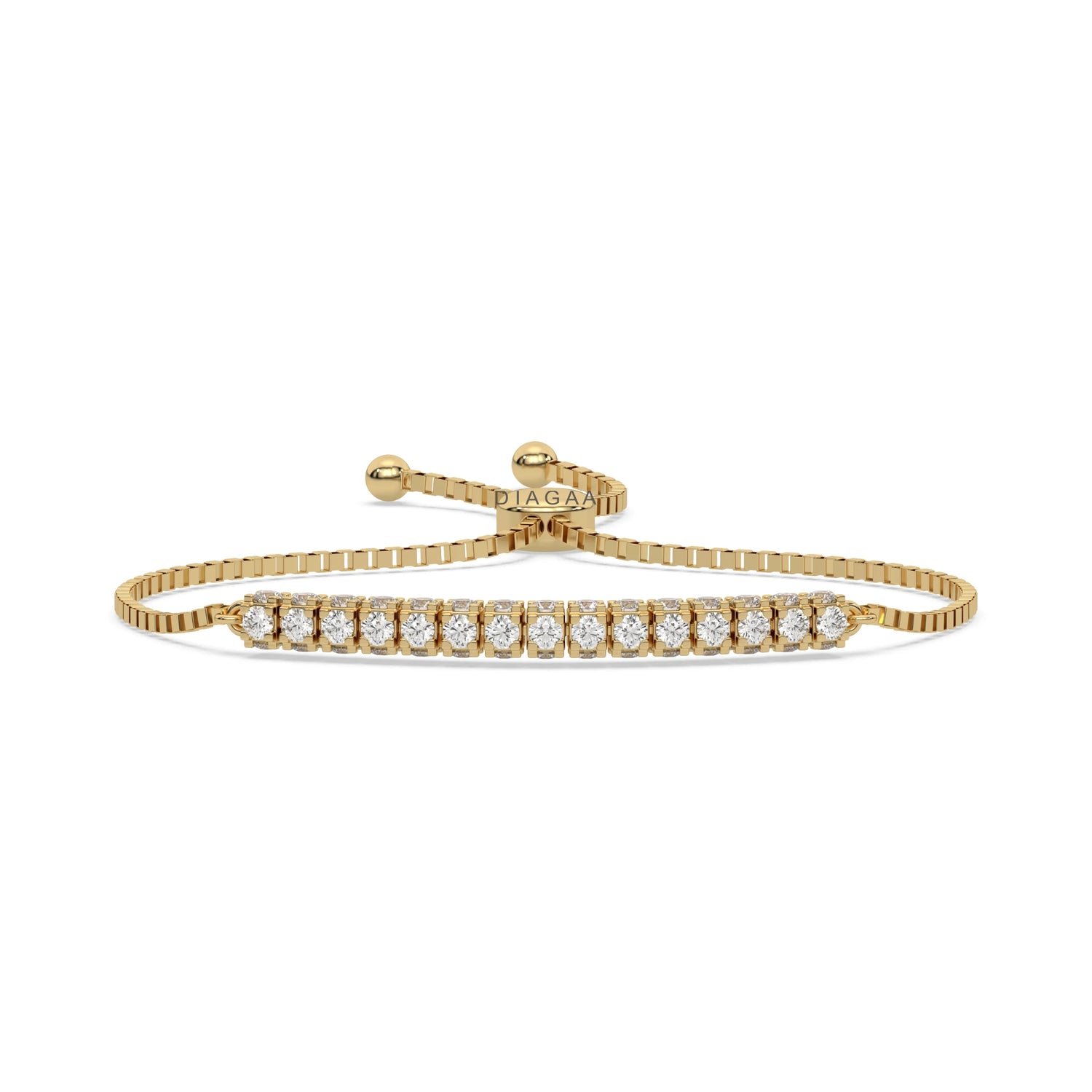 2.35 CT Round Lab Diamond Link Bracelet