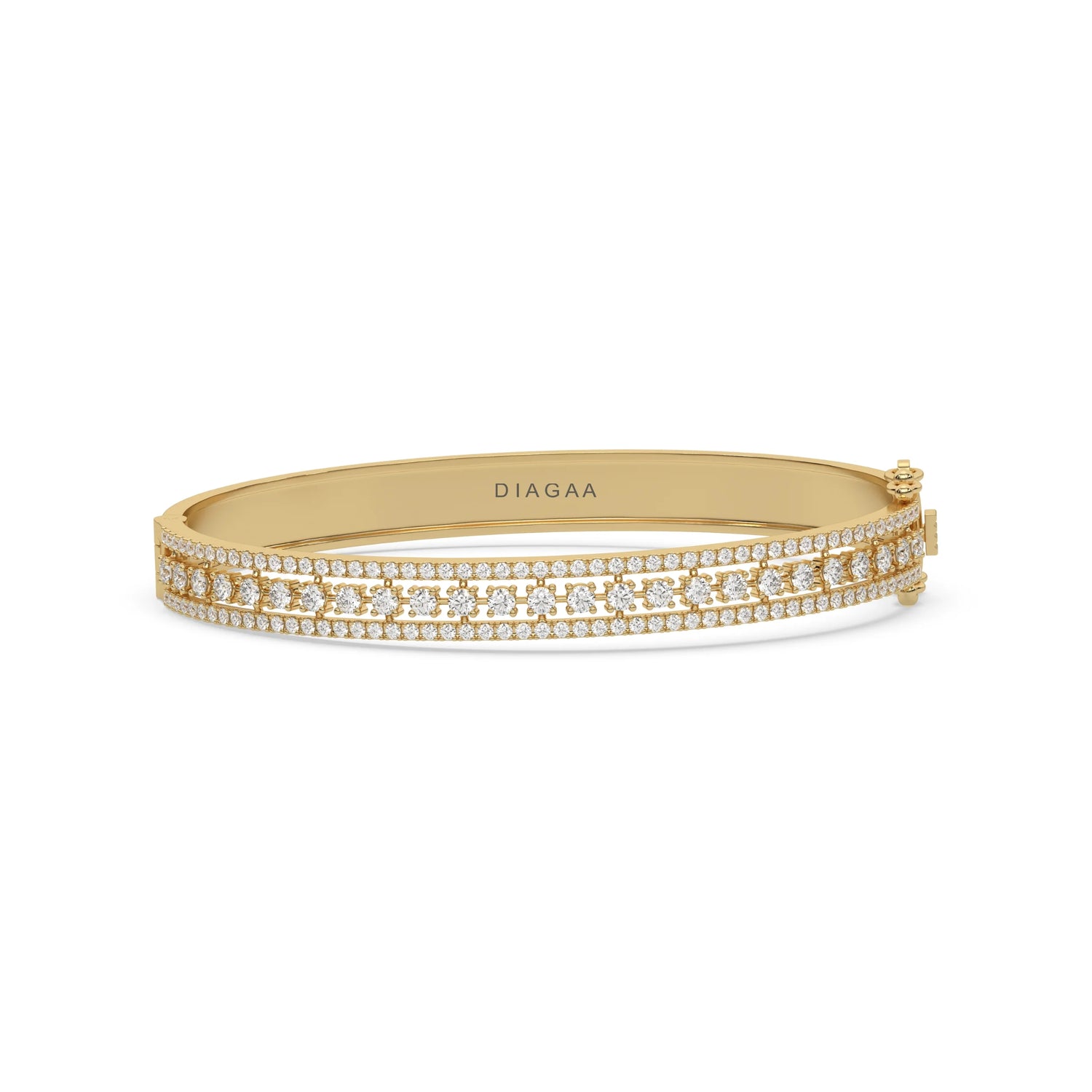2.69 CT Lab Diamond Bangle Bracelet