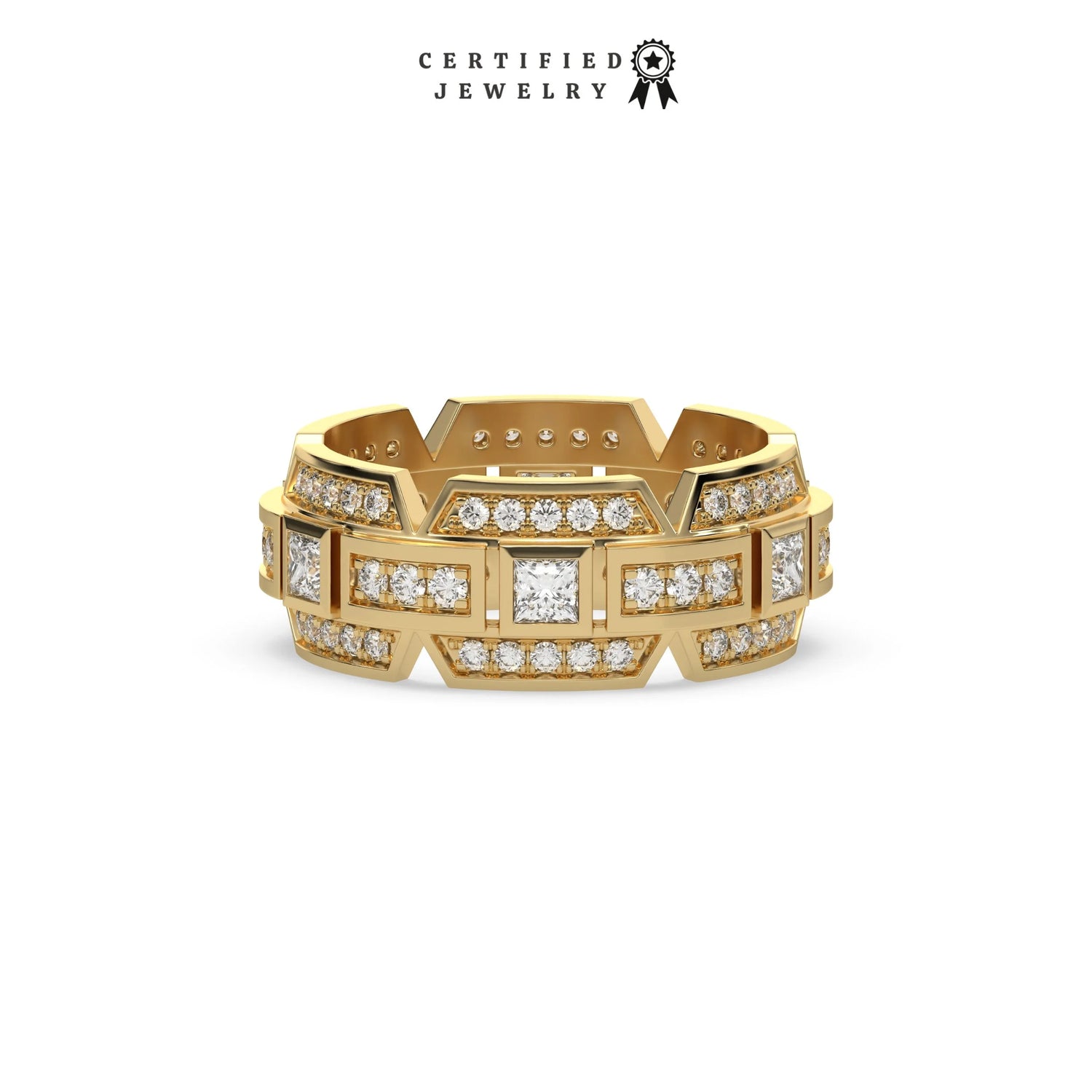 1.90 CT Lab Diamond Men's Eternity Rings