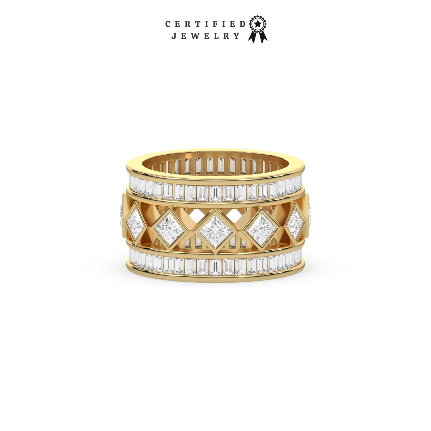 5.50 CT Lab Diamond Men's Eternity Rings