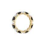 10K Yellow Gold Asscher Diamond Eternity Ring