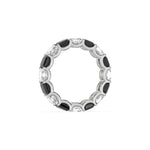 10K White Gold Asscher Eternity Ring