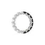 10K White Gold Asscher Eternity Ring