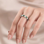 Asscher Diamond Full Eternity Ring