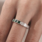 Asscher Diamond Women Ring