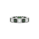 18K White Gold Asscher Eternity Ring