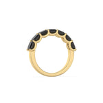 10K Yellow Gold Asscher Eternity Ring