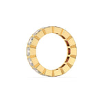 18K Gold Asscher Eternity Ring