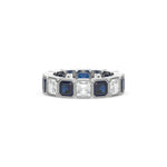18K White Gold Asscher Eternity Ring