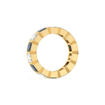 10K Yellow Gold Asscher Eternity Ring