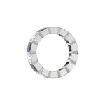 10K White Gold Asscher Eternity Ring