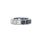 18K White Gold Asscher Eternity Ring
