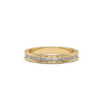 Diamond Channel Set Half Eternity Ring