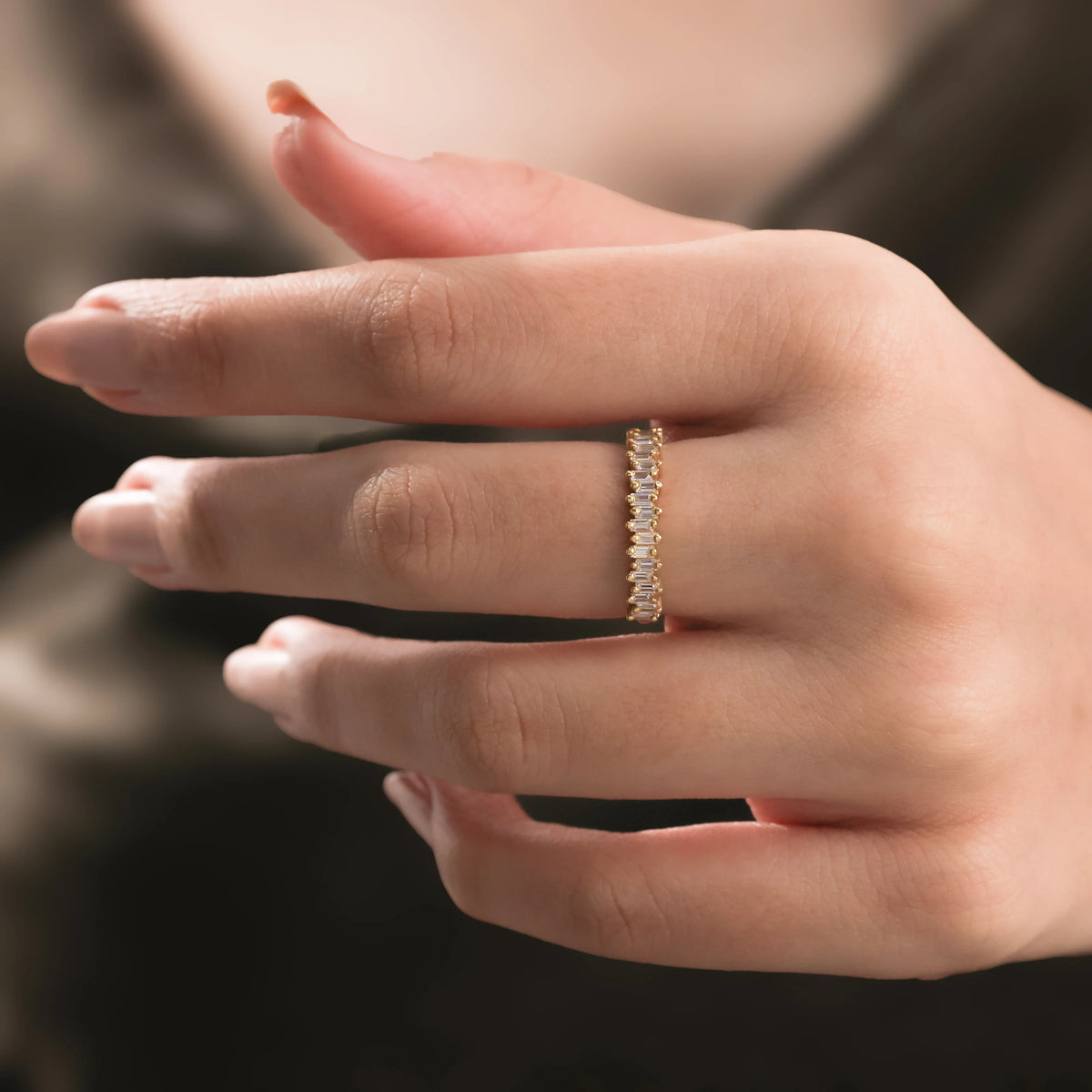 unique baguette ring