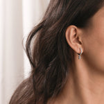 Baguette Diamond Hoops Earring 