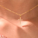 Diamond Cross Pendant Necklace
