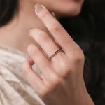 Round Cut Black Eternity Ring 