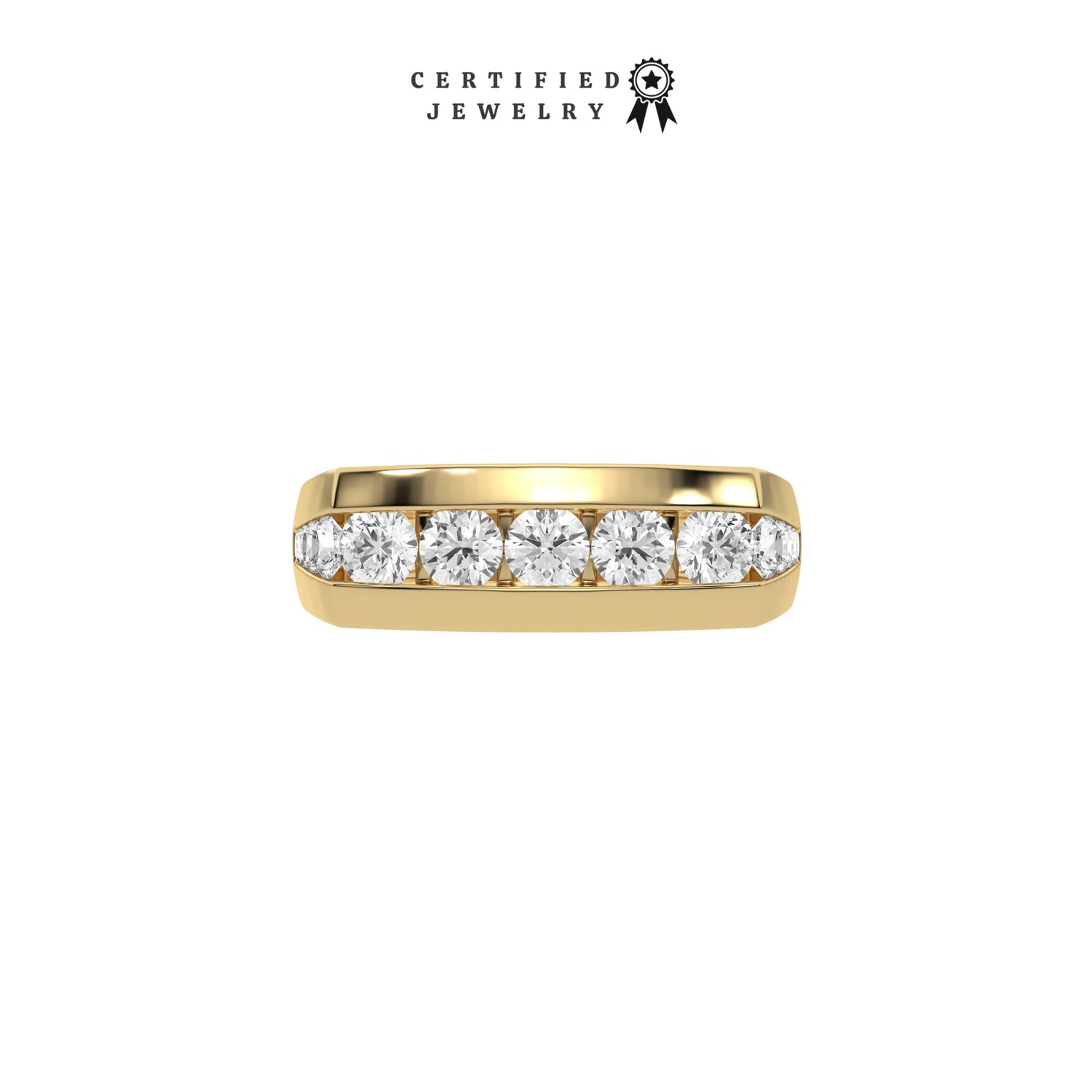 1.72 CT Lab Diamond Channel Set Ring