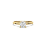 Classic Lab Diamond Cushion Cut Solitaire Ring