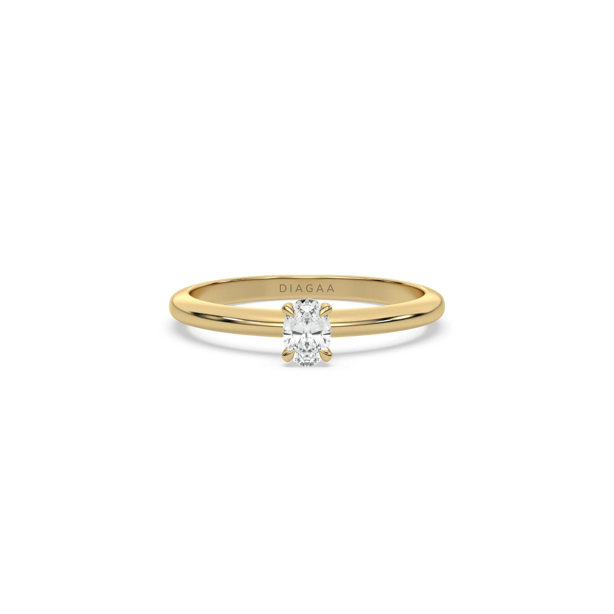 Lab Diamond Classic Oval Ring