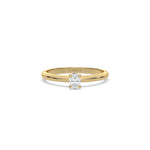 Lab Diamond Classic Oval Ring