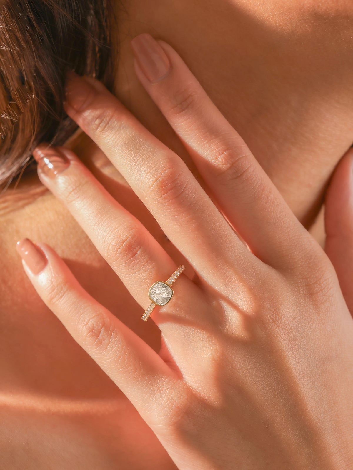 Pave Setting Engagement Ring 