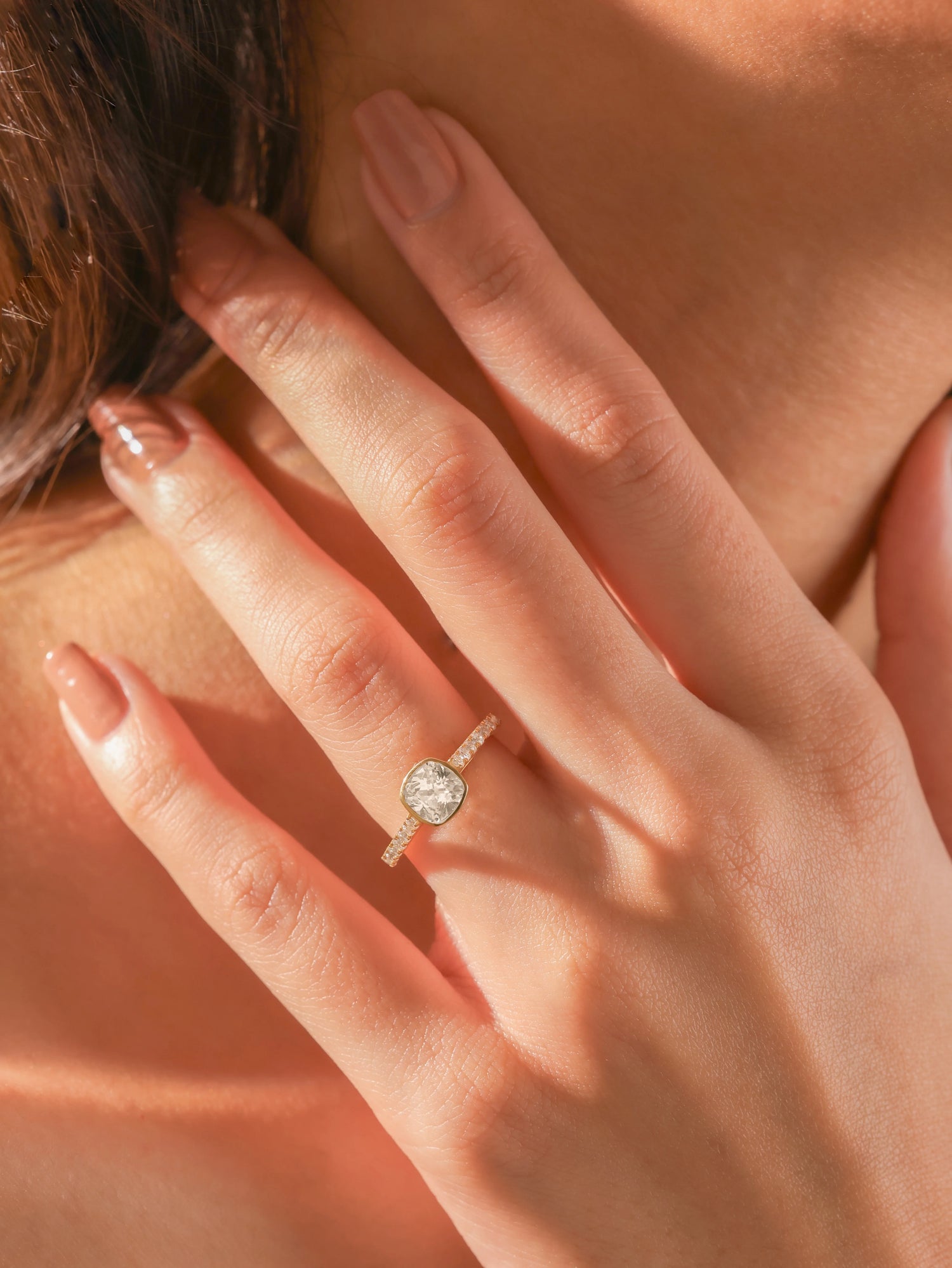 Pave Setting Engagement Ring 